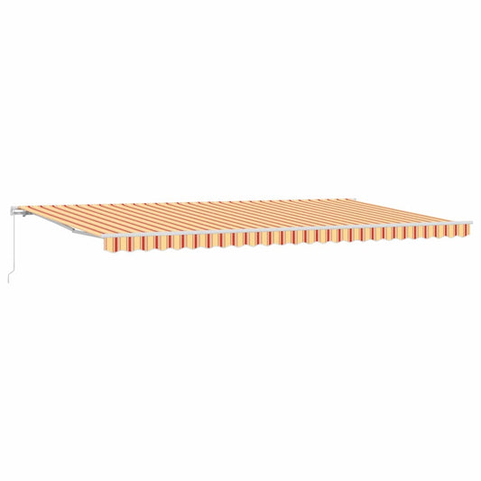 Toldo Retráctil Amarillo Y Naranja 600 X 350 Cm_0