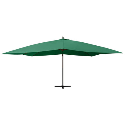 Vidaxl Sombrilla Jardín Voladiza Con Palo De Madera Verde 400x300 Cm_3
