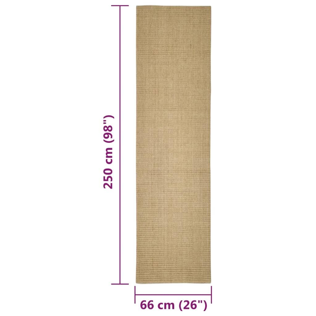 Vidaxl Alfombra De Sisal Para Rascador 66x250 Cm_2