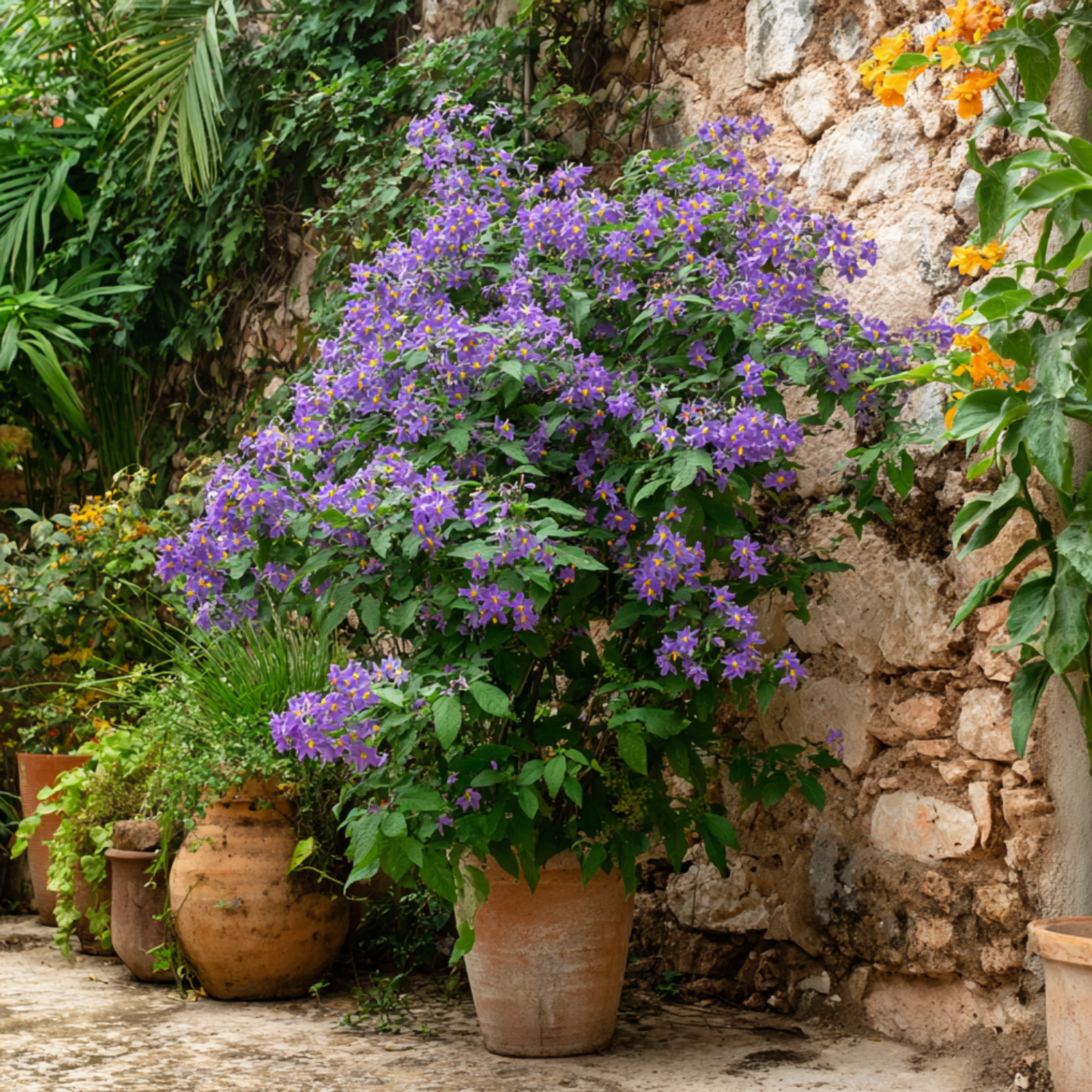 Solano De Flor Azul - 6 Pzs - Lycianthes Rantonnetii - Altura 25-40cm - ⌀9cm_4