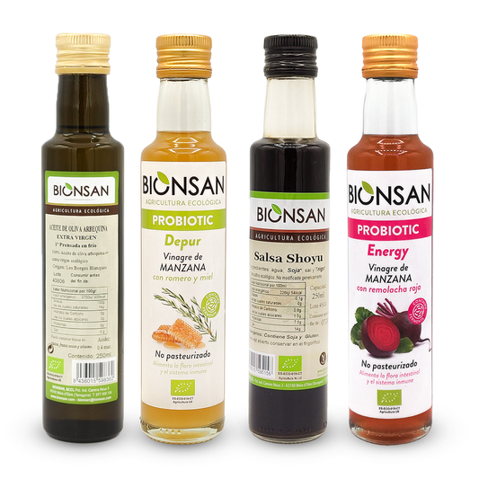 Pack 4 Aliños Especiales Eco Con Shoyu Bionsan_0