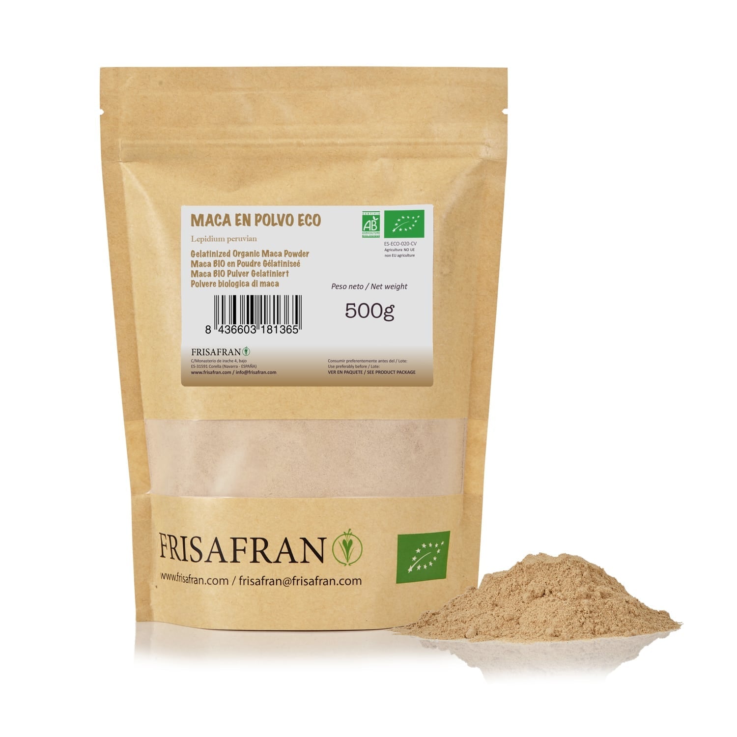 Maca Gelatinizada En Polvo Ecológica | Calidad | Frisafran 200 G_1