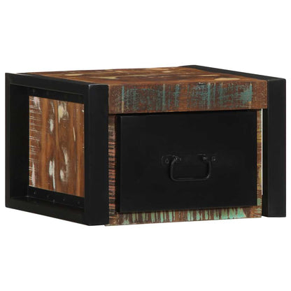 Mesillas De Noche Multicolor 2 Uds 40x35x25 Cm Madera Reciclada_2