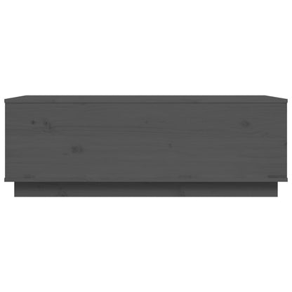 Mesa De Centro De Madera Maciza De Pino Gris 100x50x35 Cm_4
