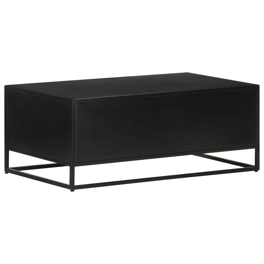 Mesa De Centro Madera De Mango Rugosa 90x50x35 Cm_2