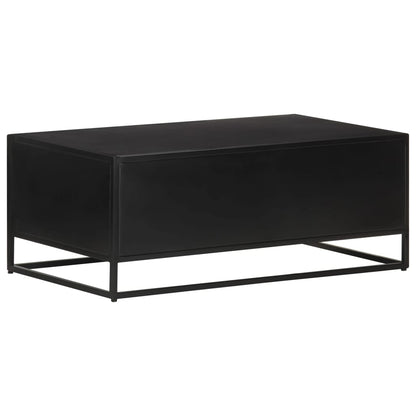 Mesa De Centro Madera De Mango Rugosa 90x50x35 Cm_2