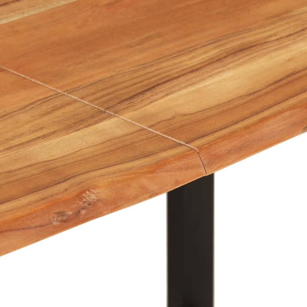 Mesa De Comedor De Madera Maciza De Acacia 140x70x76 Cm_4