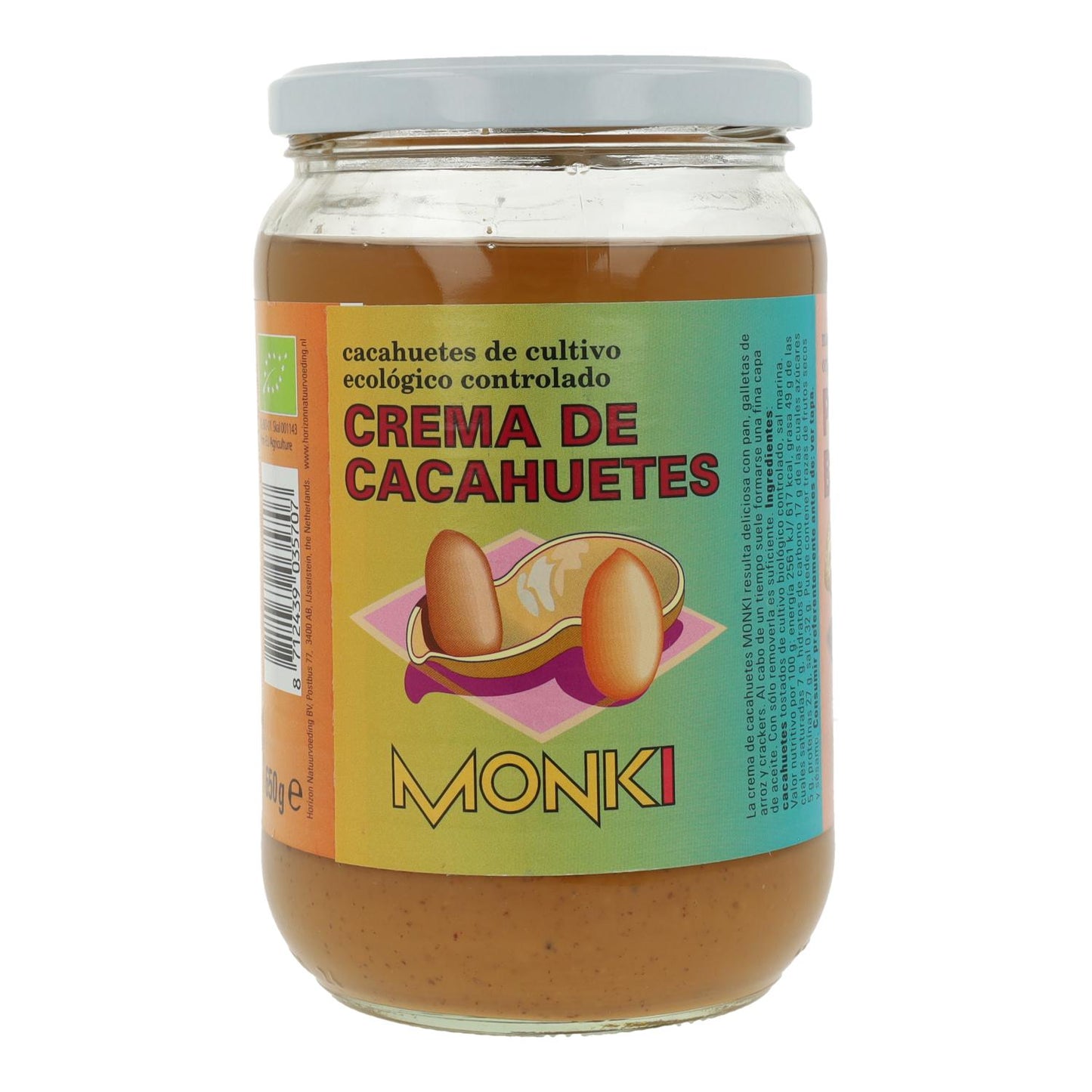 Crema de Cacahuete Bio Monki 330 g