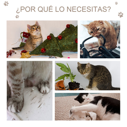 Pawhut Rascador Para Gatos Medianos Con Postes De Sisal Y Plataformas Gris_5