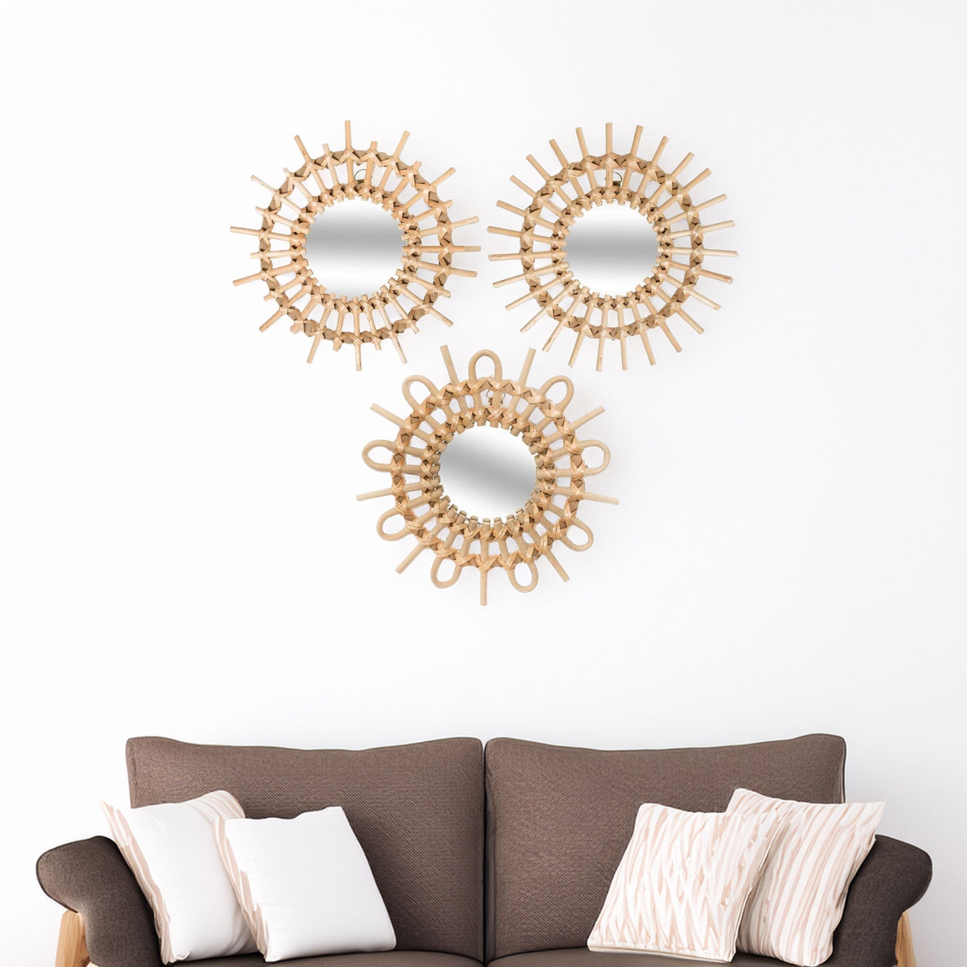 Wellhome Set 3 Espejos Aida D.28cm