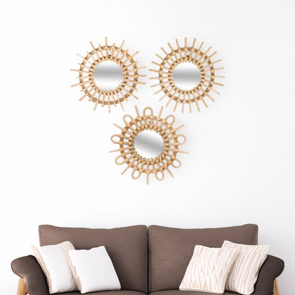 Wellhome Set 3 Espejos Aida D.28cm