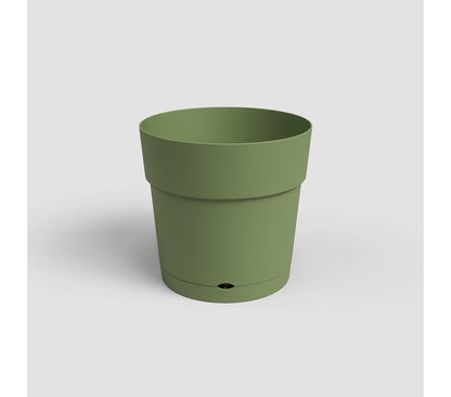 Artevasi Macetero Capri Ancha Verde De Plástico Reciclado 50cm_0