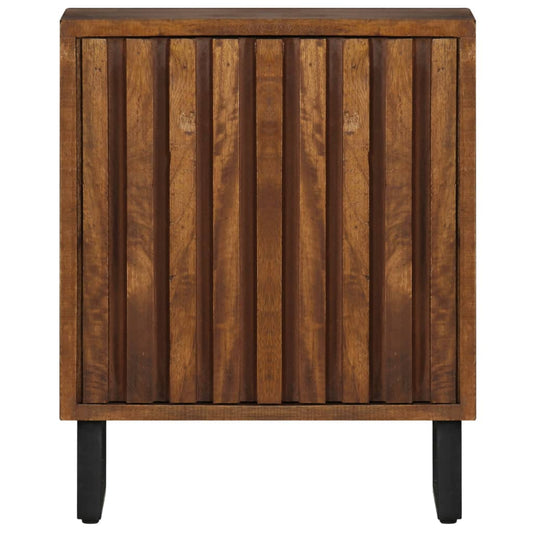 Mesita De Noche Madera Maciza De Mango 40x30x50 Cm_0