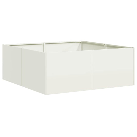 Jardinera Acero Blanco 80x80x30 Cm_0