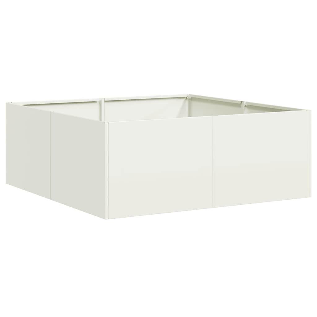 Jardinera Acero Blanco 80x80x30 Cm_0