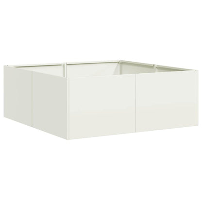 Jardinera Acero Blanco 80x80x30 Cm_0