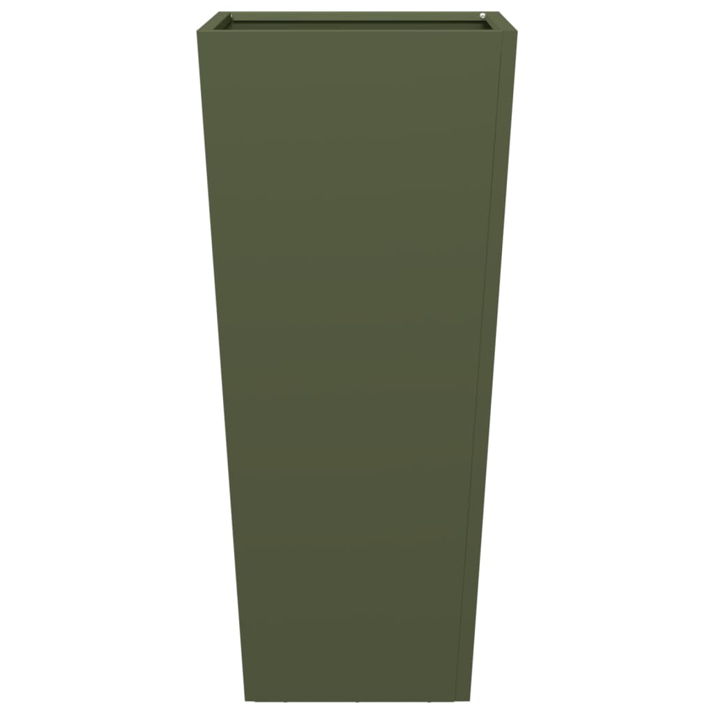 Jardinera Hexagonal Acero Verde Oliva 35x35x75 Cm_4