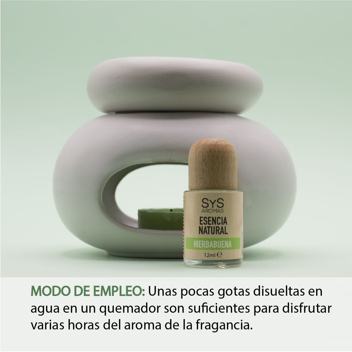 Esencia Natural Hierbabuena SYS Aromas 12 ml | Aroma Fresco y Herbal | Para Quemadores y Humidificadores_2