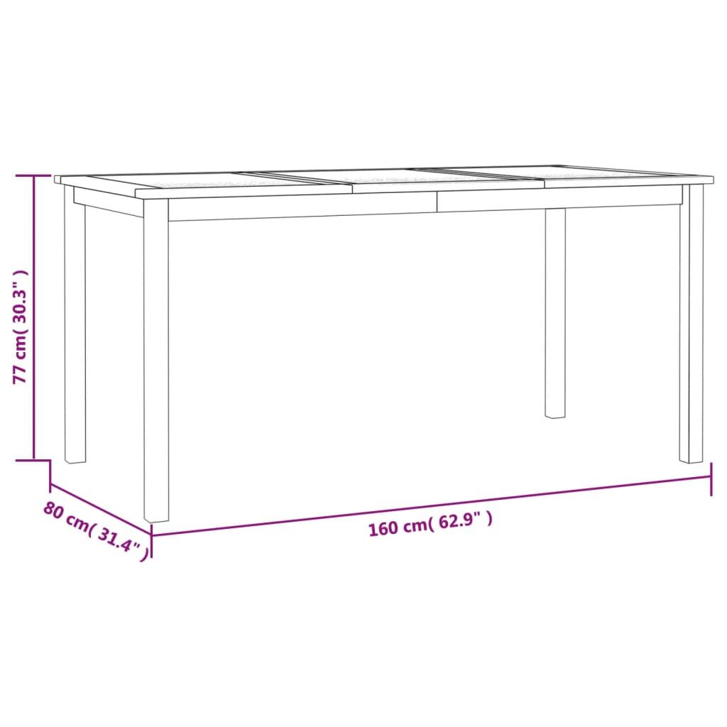 Vidaxl Juego De Comedor Para Jardín 5 Piezas Madera Maciza De Teca_2