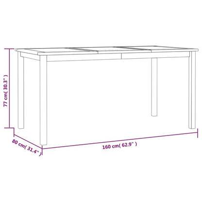 Vidaxl Juego De Comedor Para Jardín 5 Piezas Madera Maciza De Teca_2