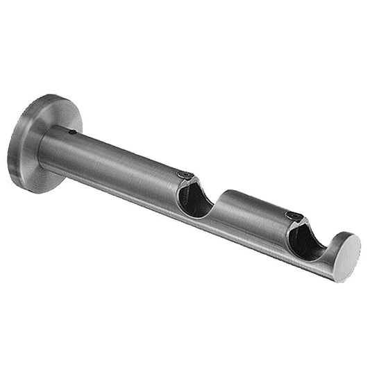 Soporte Zirconio Doble 20 Mm. Niquel Mate