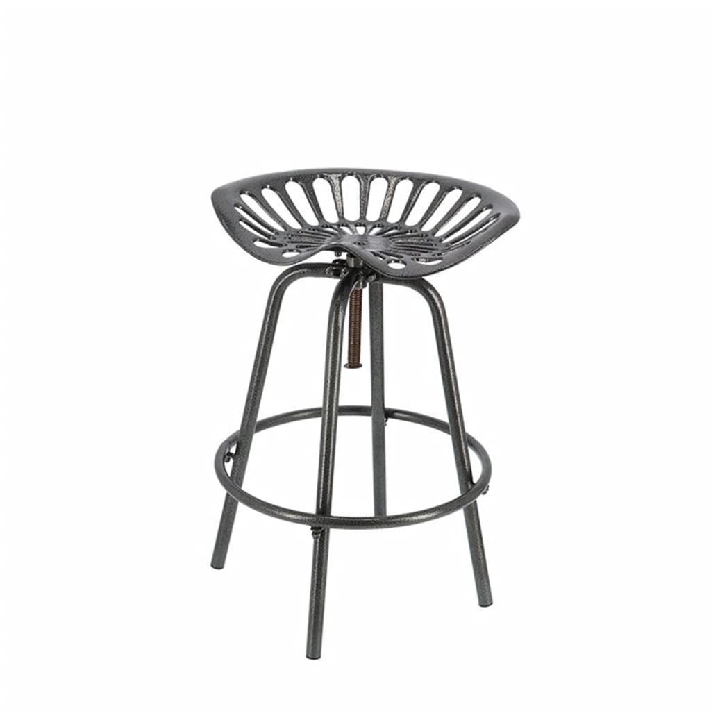 Esschert Design Taburete Con Forma De Asiento De Tractor Gris_1