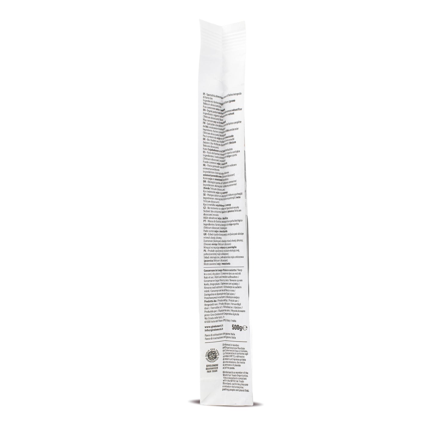 Espagueti espelta integral bio Girolomoni 500g