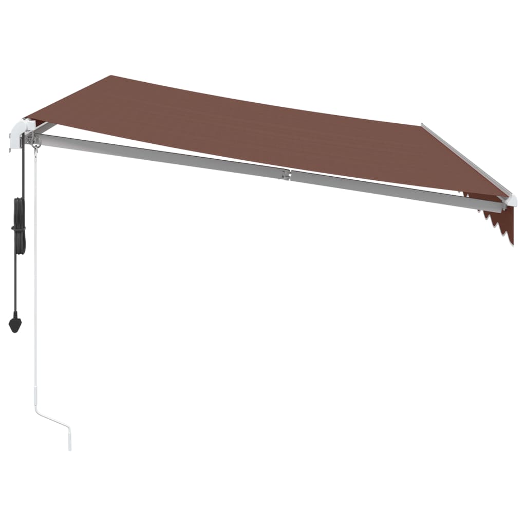 Toldo Retráctil Automático Marrón 350x250 Cm_3
