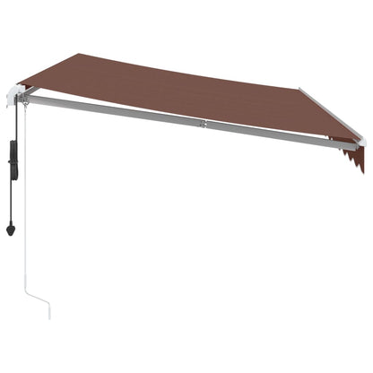 Toldo Retráctil Automático Marrón 350x250 Cm_3
