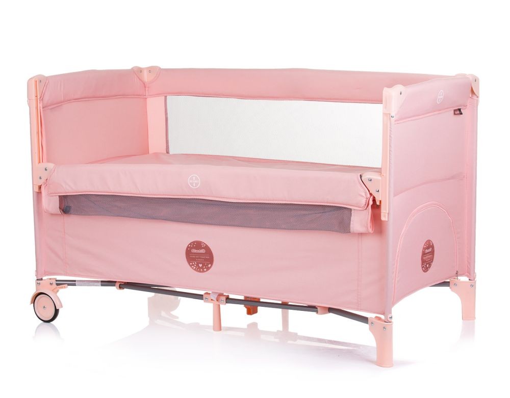 Cuna De Viaje Relax Linen Flamingo_0