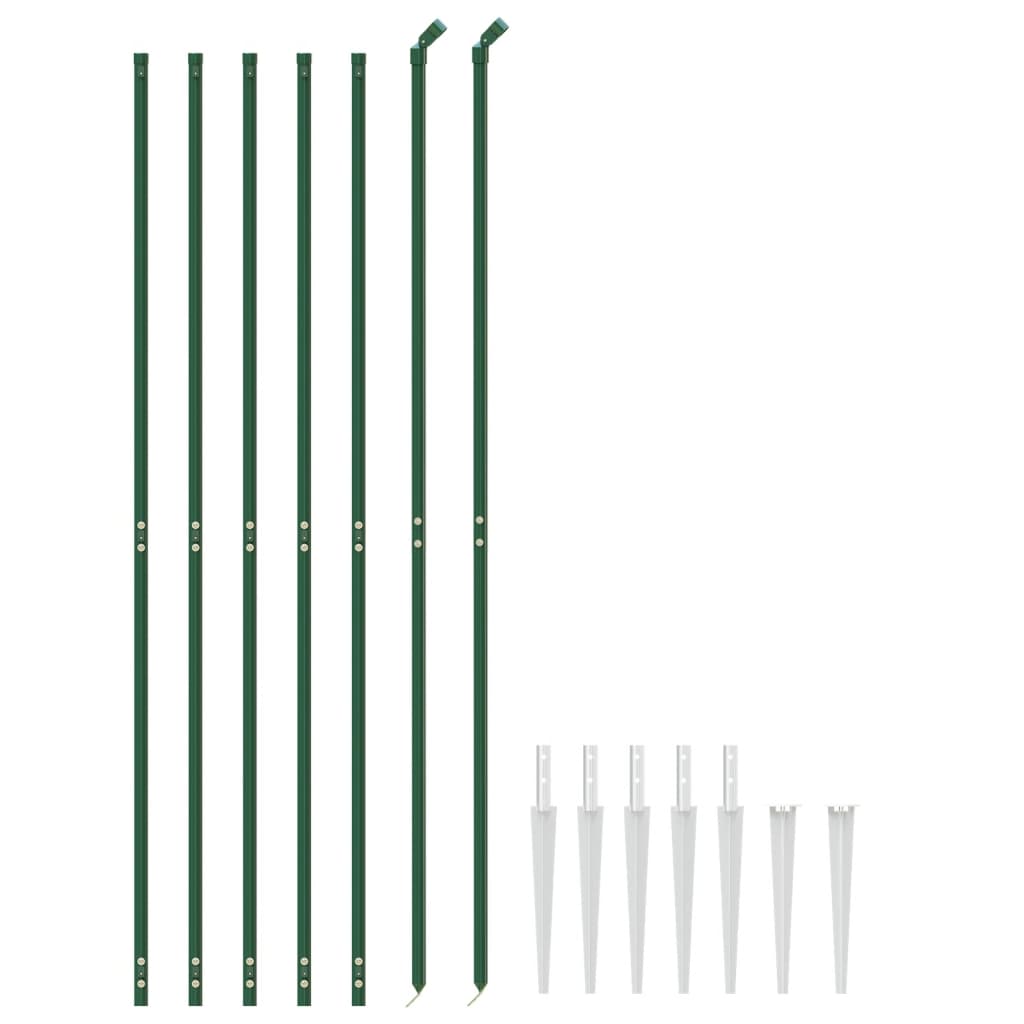 Cerca De Alambre Con Pinchos De Anclaje Verde 2x10 M / Vetonek_0