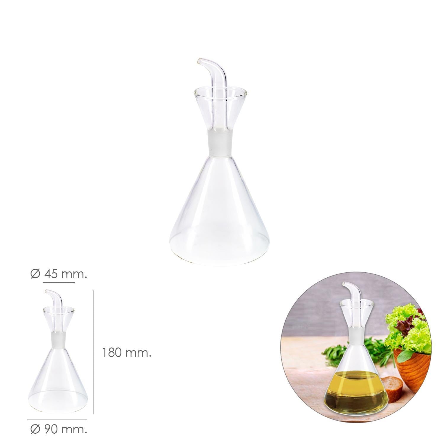 Aceitera De Cristal Con Sistema Antigoteo, Capacidad 250 Ml._1