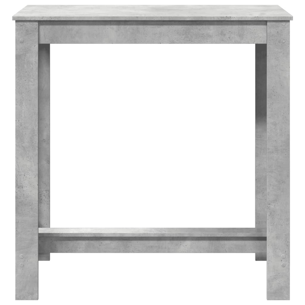 Mesa Alta De Bar Madera Ingeniería Gris Hormigón 102x50x103,5cm_2