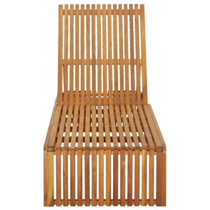 Tumbona Con Cojín Madera Maciza De Acacia_4
