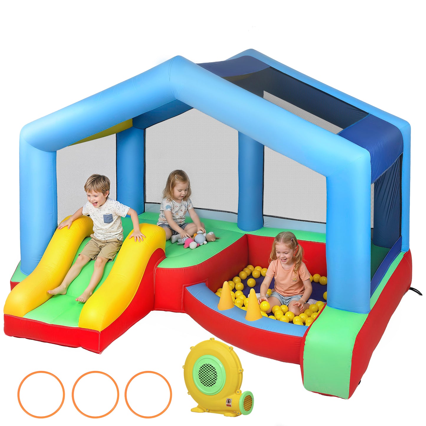 Aiyaplay Castillo Hinchable Para Niños Con Soplador_0
