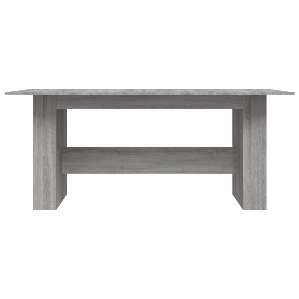 Mesa De Comedor Madera De Ingeniería Sonoma Gris 180x90x76 Cm_2
