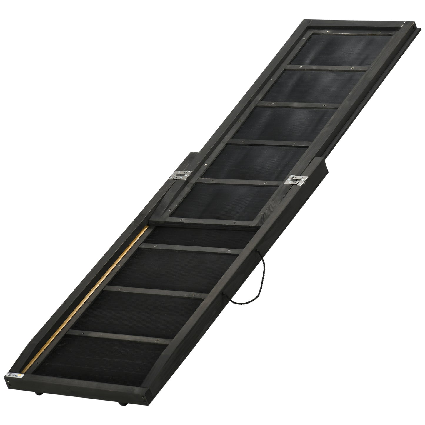Pawhut Rampa Para Perros De Madera 165x43x6,5 Cm Con Alfombra Antideslizante_0