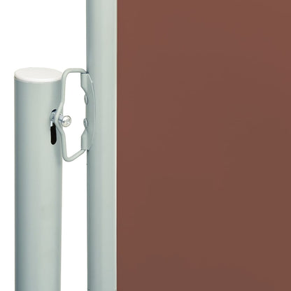 Toldo Lateral Retráctil De Jardín Marrón 117x600 Cm_1