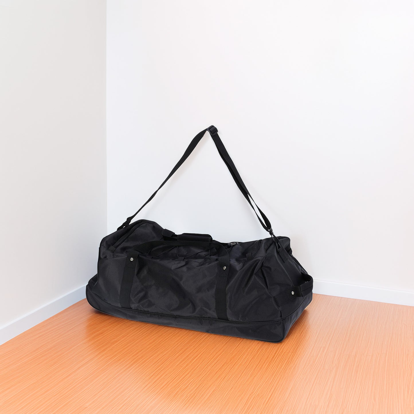 Well Home Bolsa De Viaje De 110l Negro Con Ruedas Y Múltiples Compartimentos_3