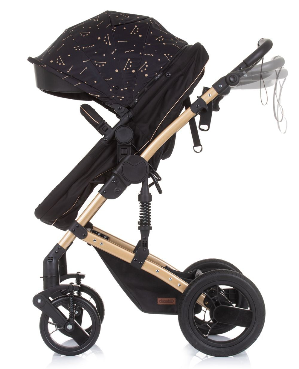 Carrito De Bebé Camea Dúo Convertible Con Bolso Ebony_3