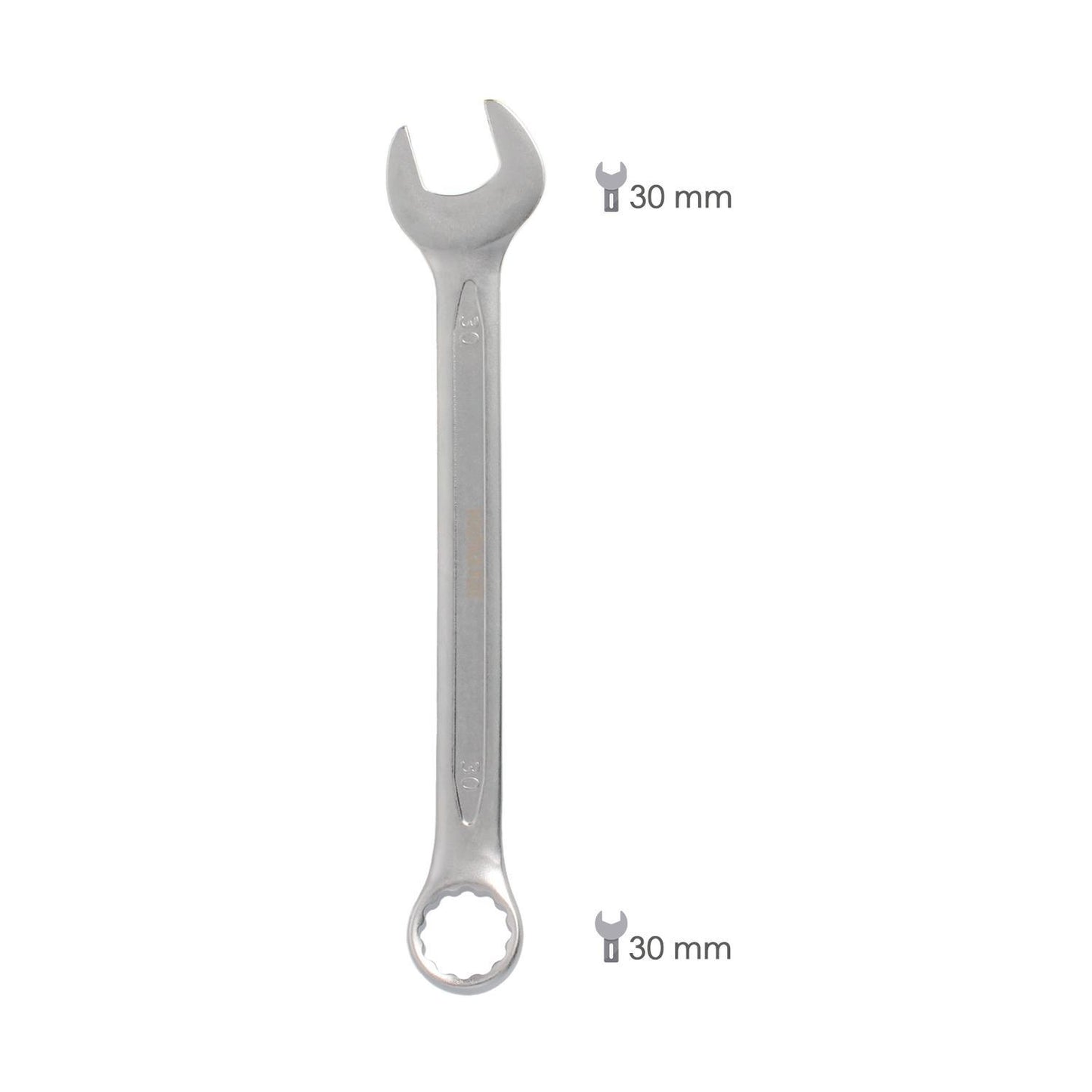 Llave Combinada Plus 30x30 Acero Cromo Vanadio Din 3113. Llave Doble Boca, Llave Fija, Llave Estrella_1