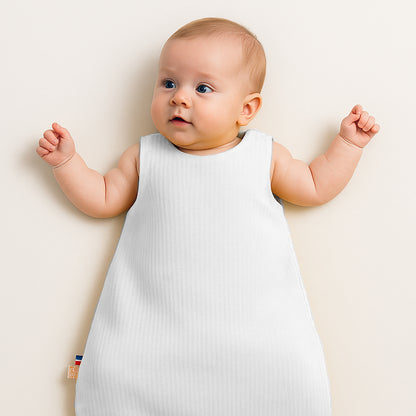 Saco De Dormir De Verano De Algodón Orgánico Blanco