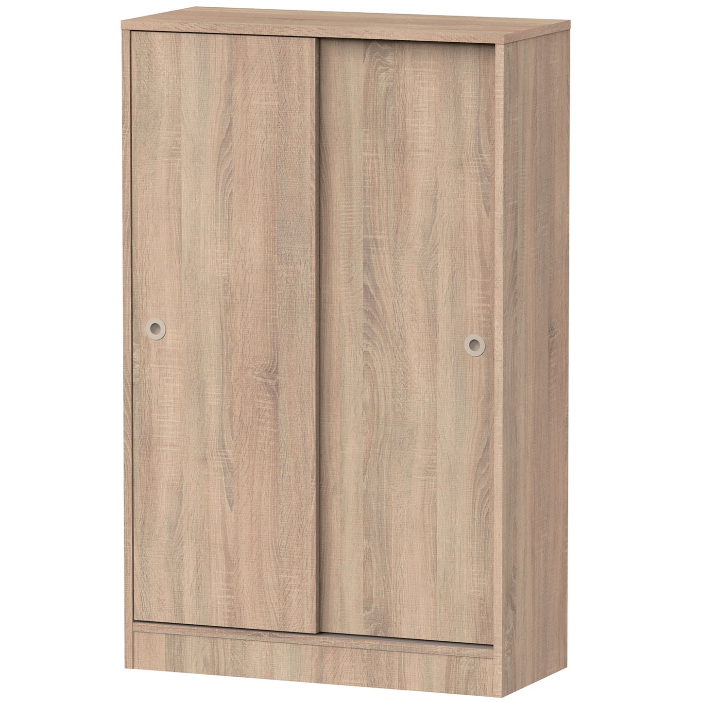 Armario Dormitorio, Multiusos, Baño, Mueble Cocina, Zapatero 2 Puertas Correderas 120x74x33 Cm, Briebe, Nova, Madera_4