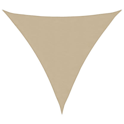 Vidaxl Toldo De Vela Triangular Tela Oxford Beige 3,6x3,6x3,6 M_0