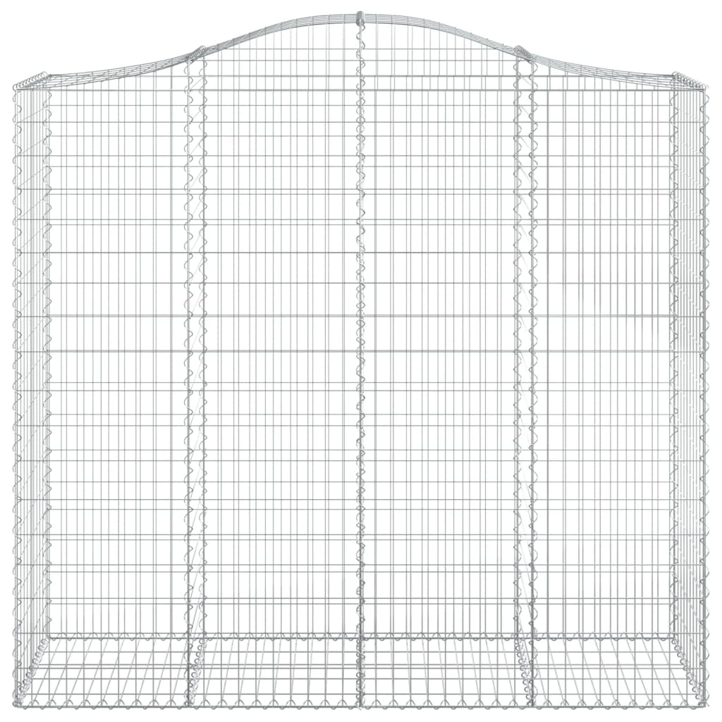 Cestas De Gaviones 4 Uds Forma De Arco Hierro 200x50x180/200 Cm_3
