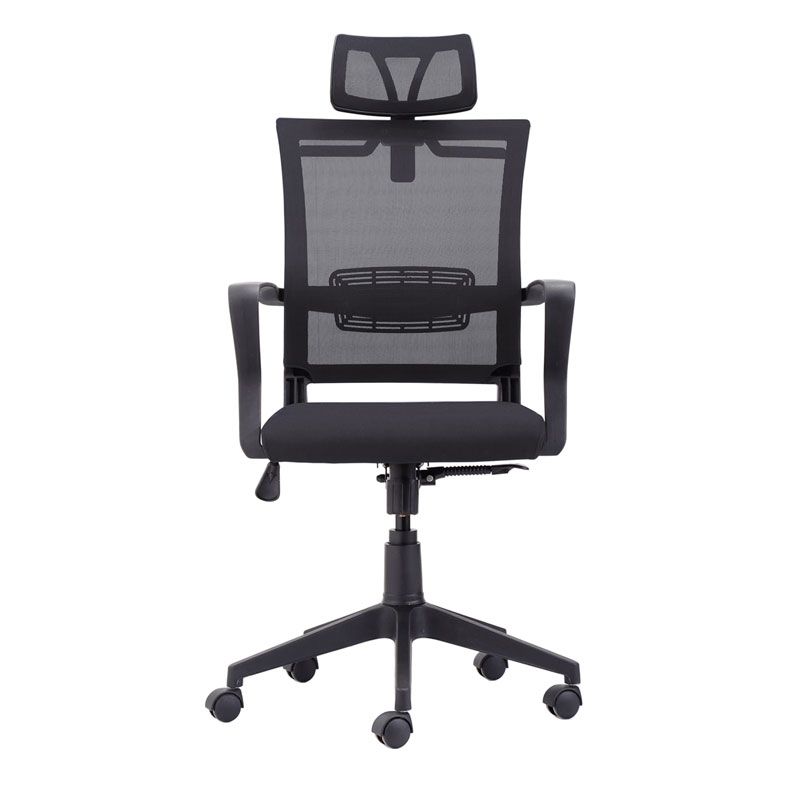 Silla De Oficina Winner Tapizado, Negro, 64 X 117–127 X 64_3