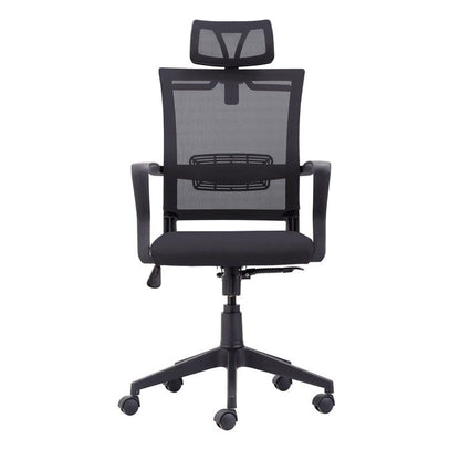 Silla De Oficina Winner Tapizado, Negro, 64 X 117–127 X 64_3