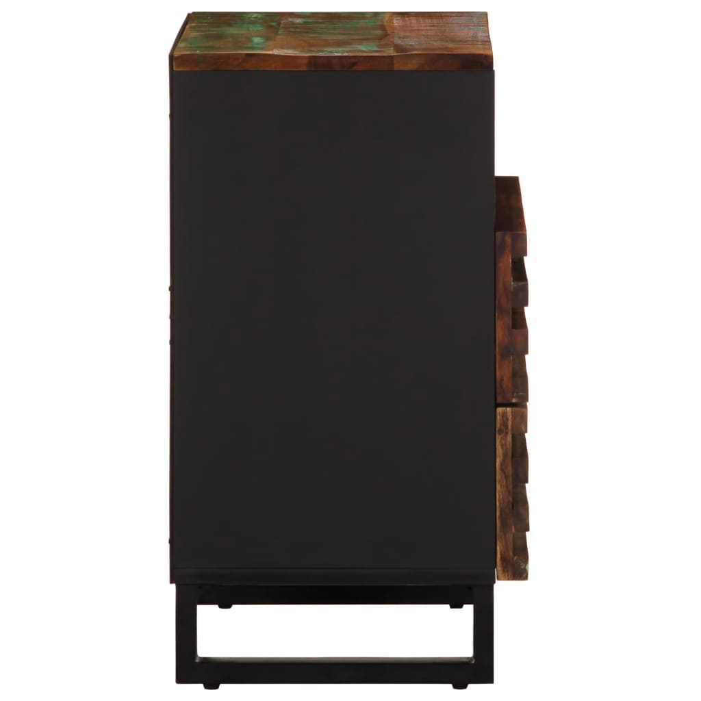 Mesita De Noche Madera Maciza De Acacia 50x34x62 Cm_2