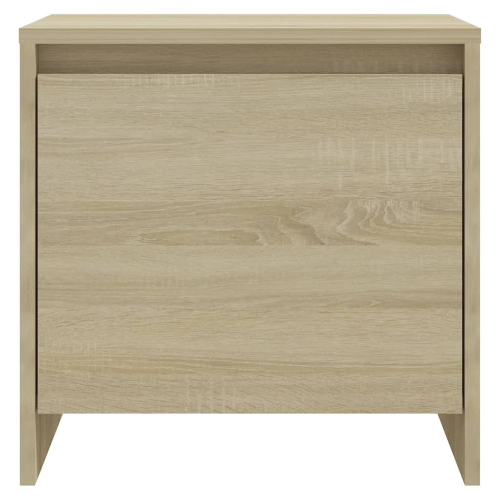 Mesita De Noche Madera Ingeniería Roble Sonoma 45x34,5x44,5 Cm_3