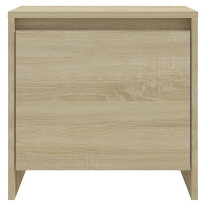 Mesita De Noche Madera Ingeniería Roble Sonoma 45x34,5x44,5 Cm_3